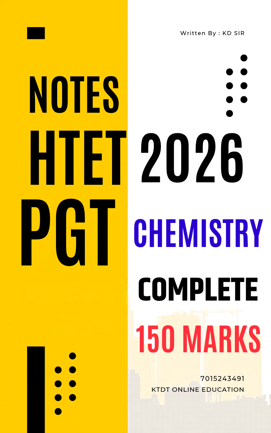HTET PGT CHEMISTRY 150 MARKS COMPLETE